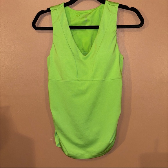 Athleta Other - ATHLETA Lime Green Padded Tankini 36A